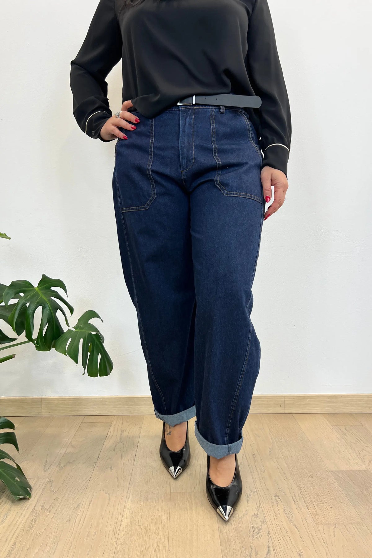 denim con cinta