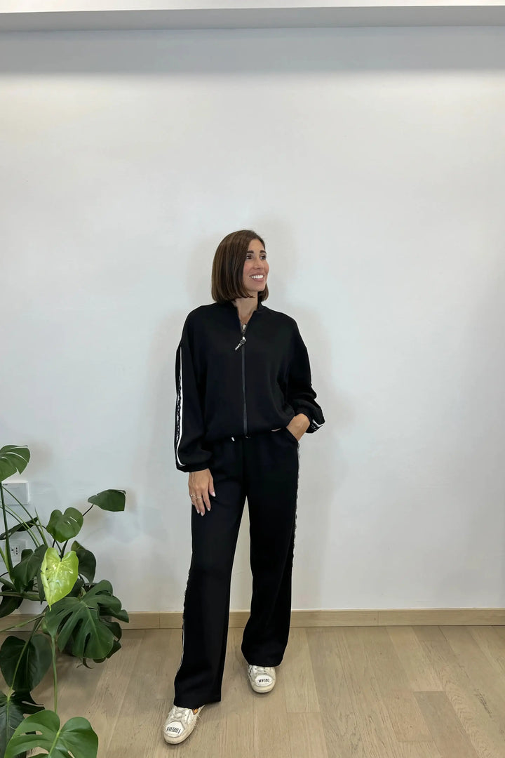 pantalone ricamo