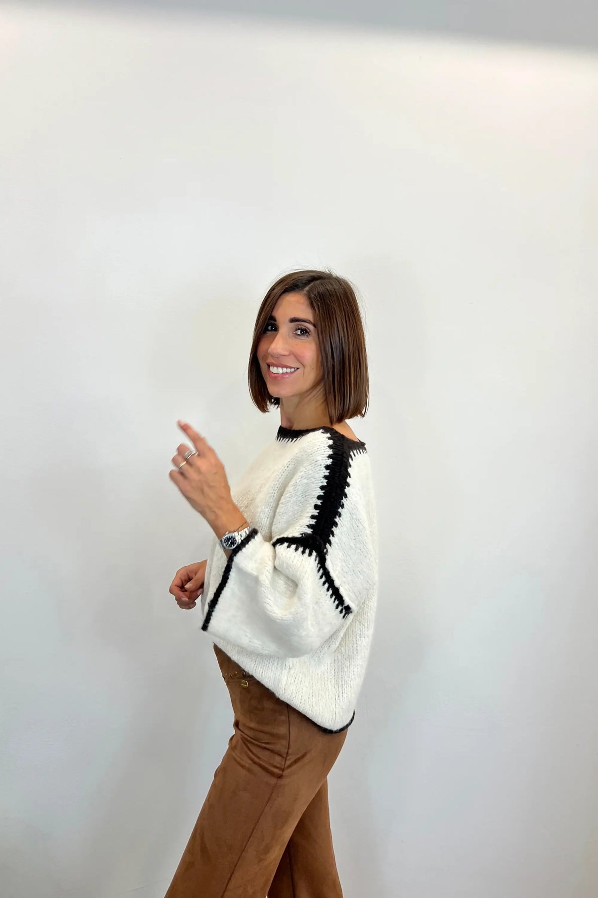 maglione con profilo