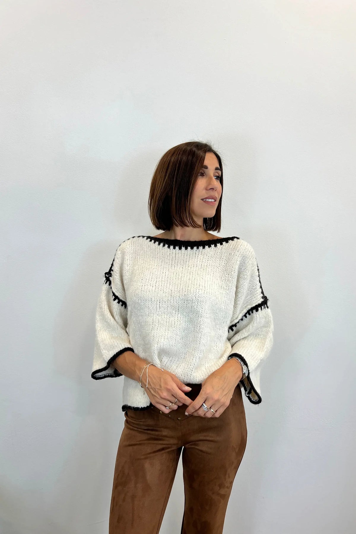 maglione con profilo