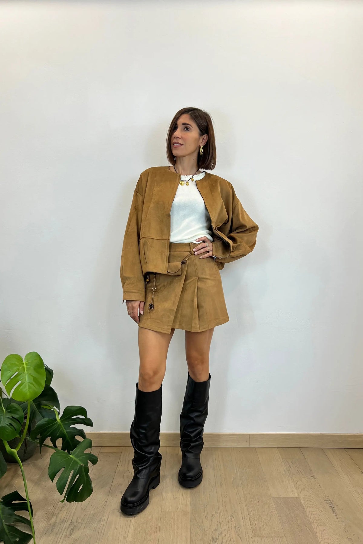 bomber suede