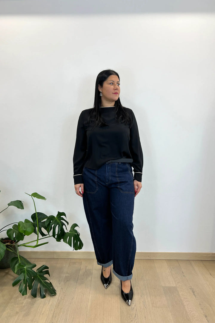 denim con cinta